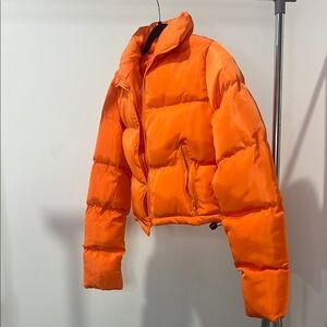 Orange Puffer Jacket